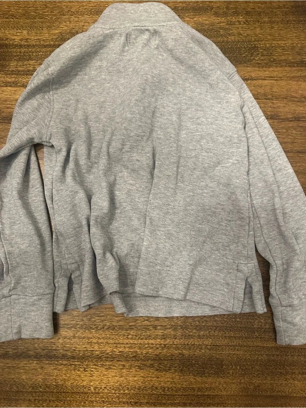 Polo by Ralph Lauren Light Heather Gray Quarter-Zip Sweater